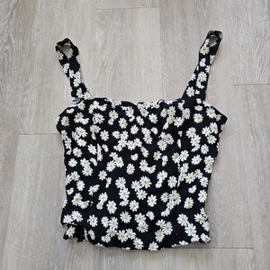 Reformation Daisy Print Tank Top